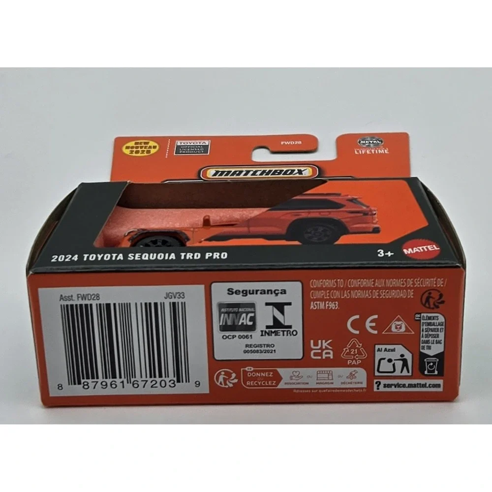 Matchbox Moving‎ Parts 2024 Toyota Sequoia TRD Pro Diecast 1:64 Car Model